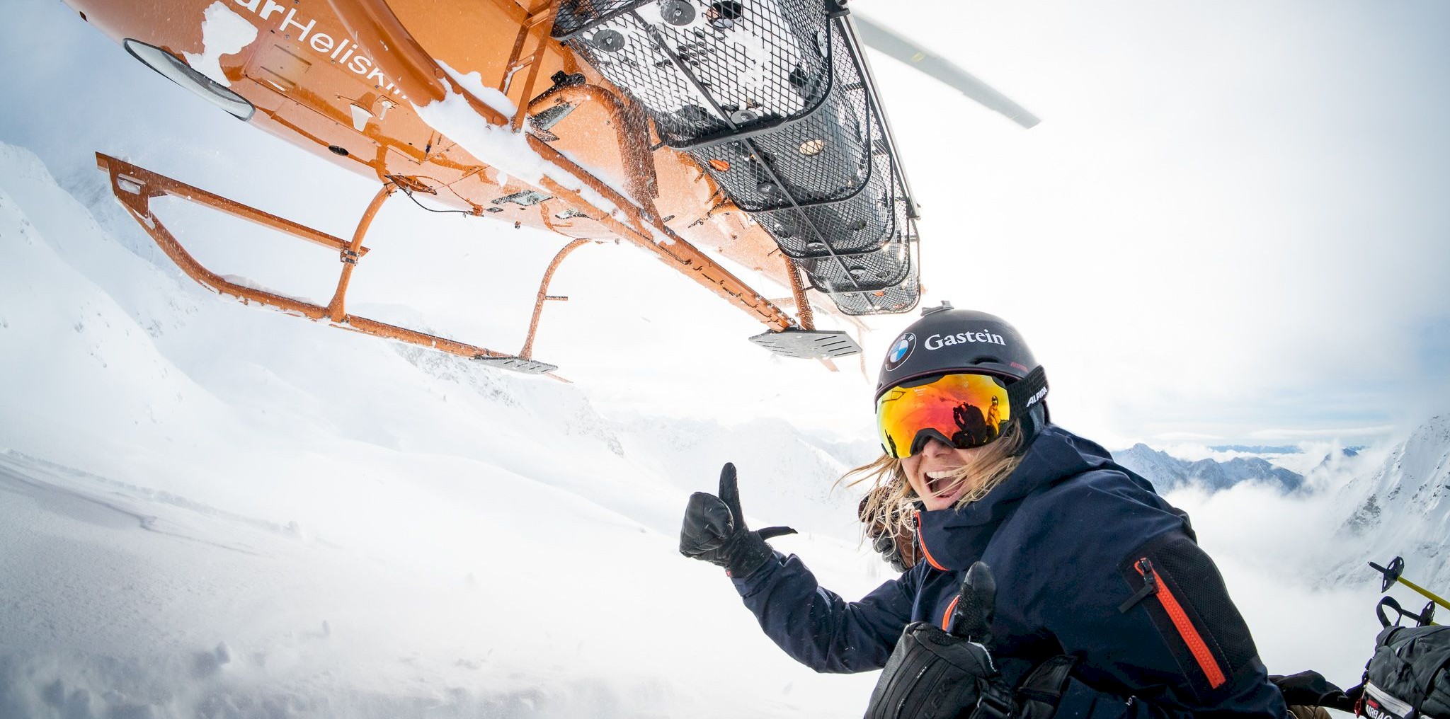 Custom package heli skiing drop at Stellar Heliskiing.