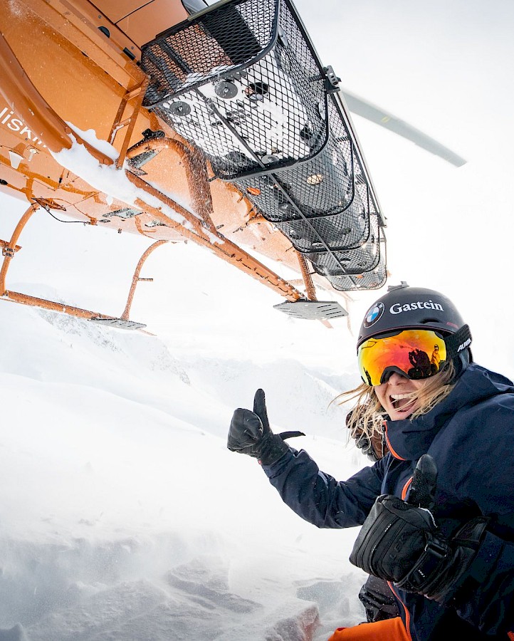 Custom package heli skiing drop at Stellar Heliskiing.