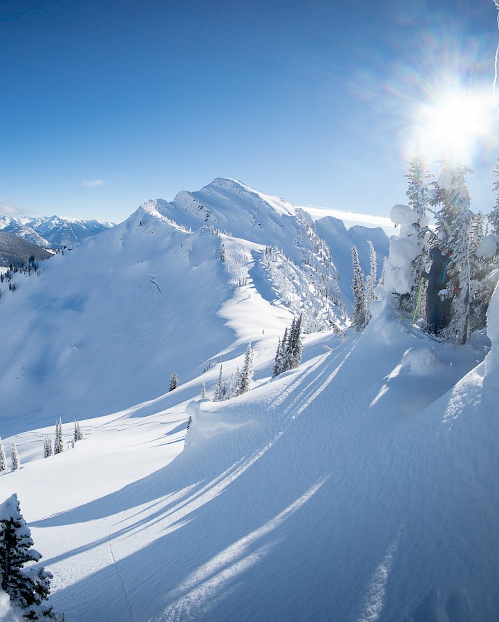 Typical day at Stellar Heliskiiing in British Columbia, Canada.